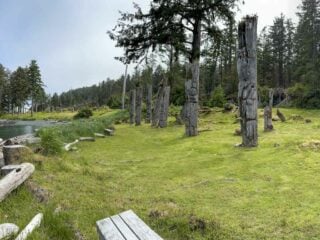 SGang Gwaay heritage site - one of the best things to do in Gwaii Haanas National Park Reserve