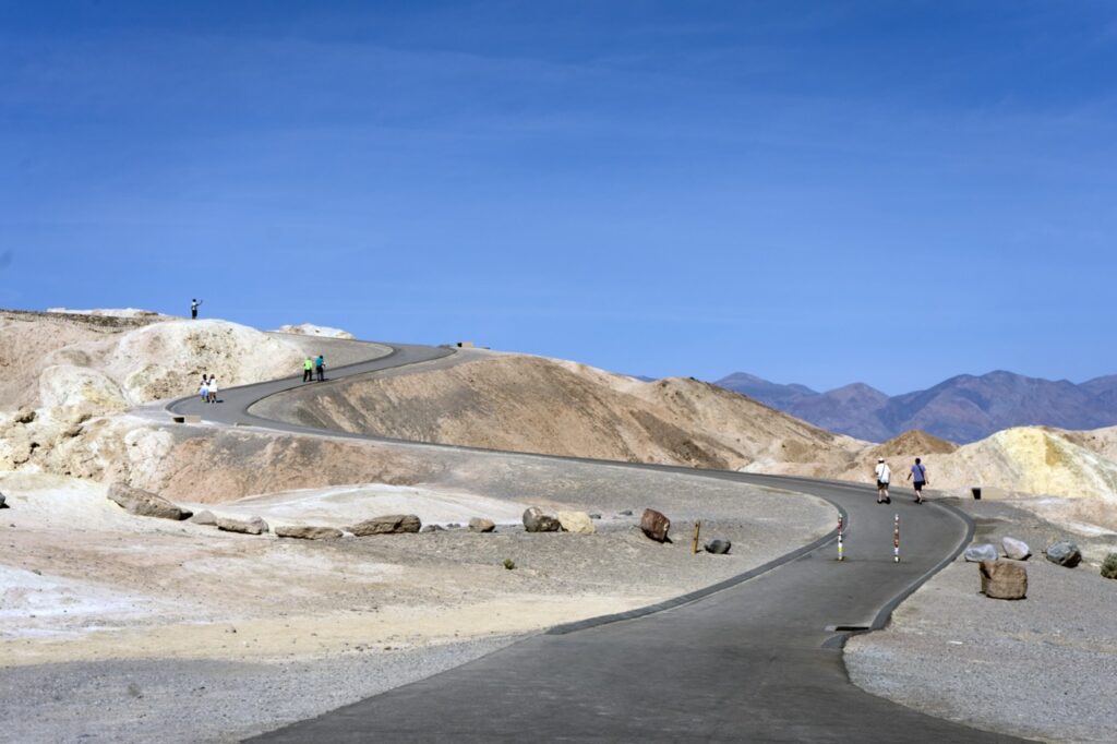 The walking path to Zabriske Point