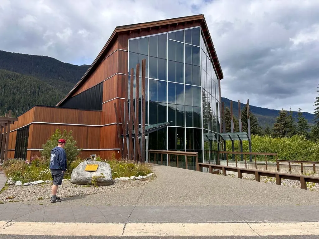 The exterior of the Nisga'a Museum in the Nass Valley