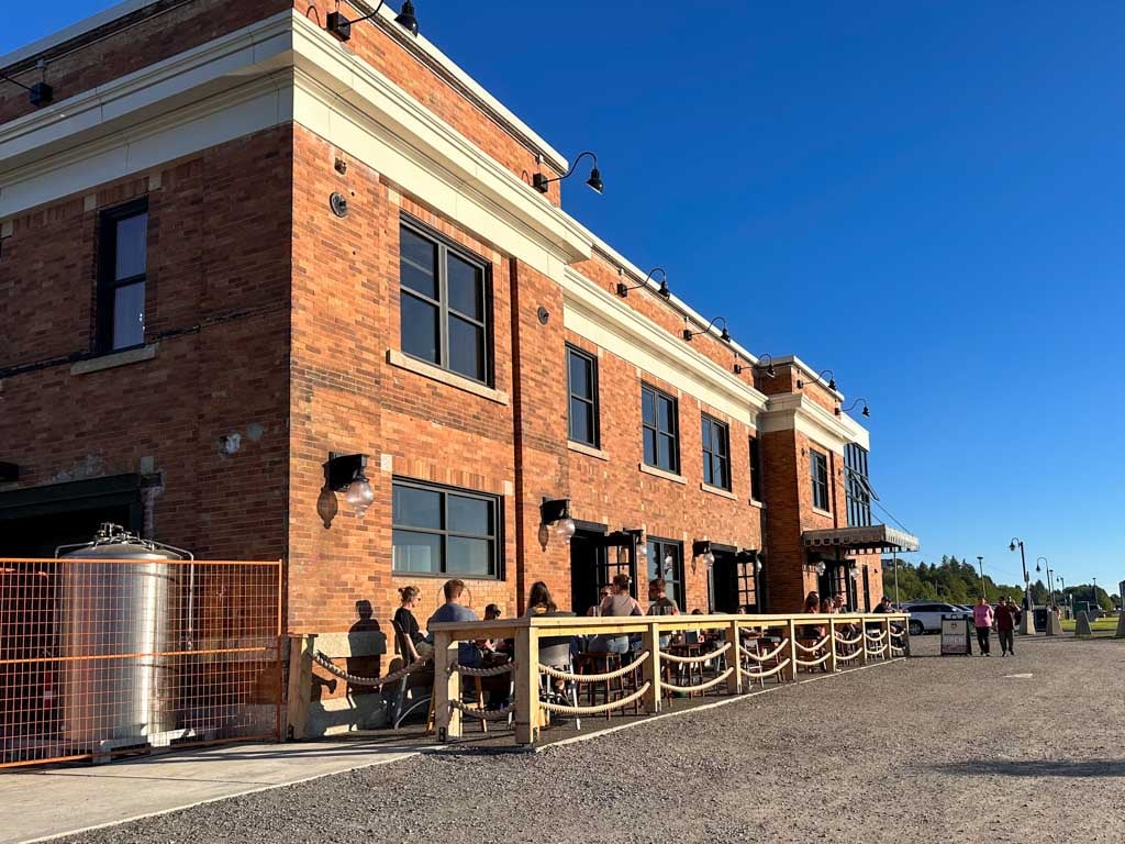 Wheelhouse Brewing in Prince Rupert is located in the old railway station at Waterfront Park