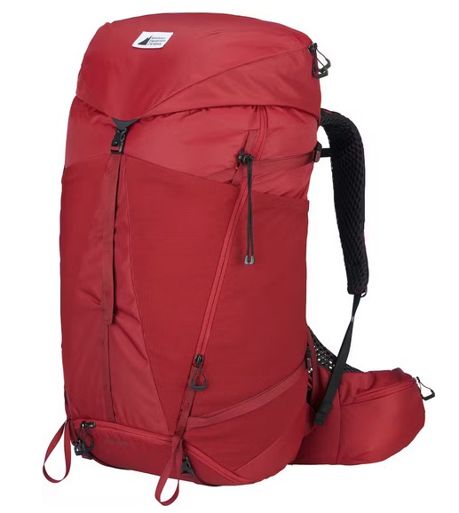 MEC Zephyr 65L backpack from the front