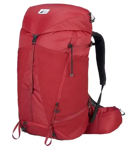 MEC Zephyr 65L backpack from the front