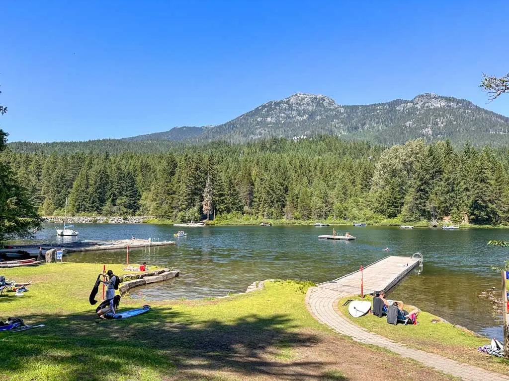 The dock at Wayside Park in Whistler
