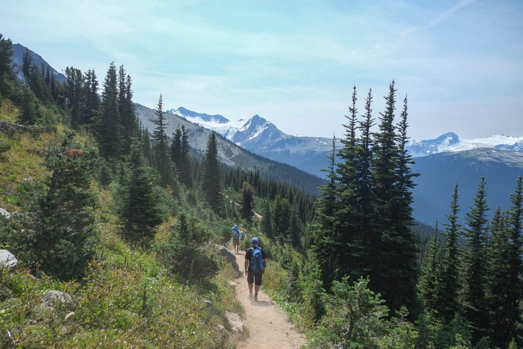 Hikers on the Blackcomb Trails at Whistler