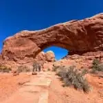 North Window Arch - one of the best easy hikes in Moab