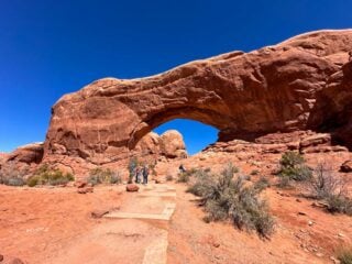 North Window Arch - one of the best easy hikes in Moab