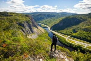 View from Man in the Mountain lookout near Corner Brook, Newfoundland