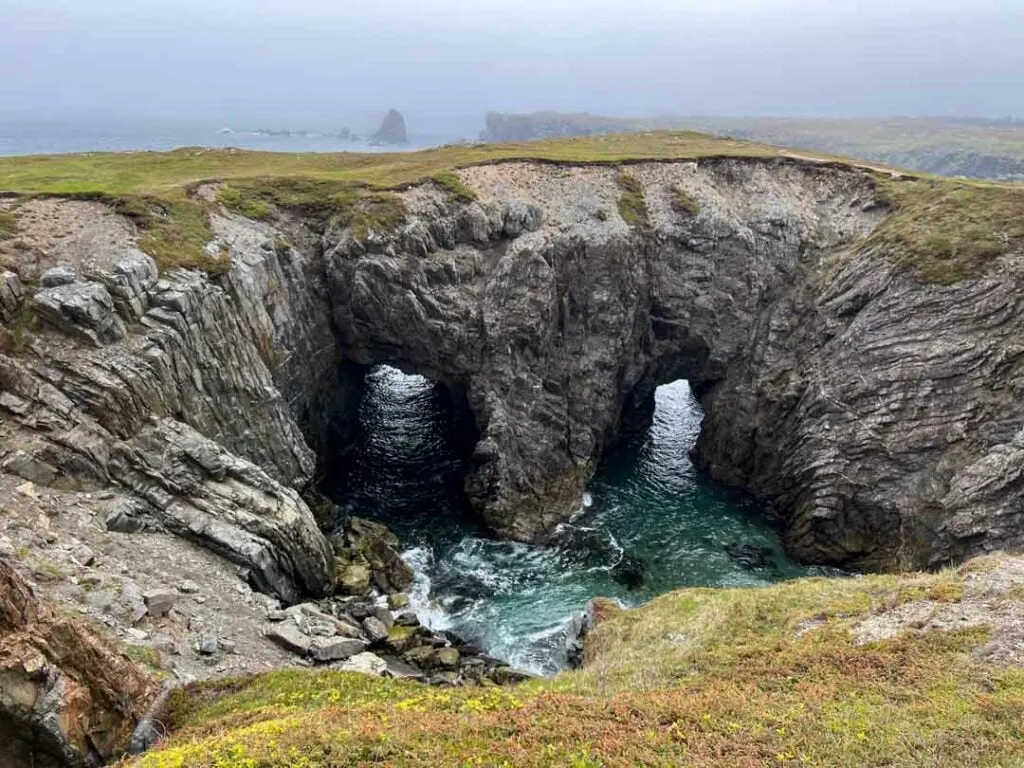 Sea caves at Dungeon Provincial Park near Bonavista