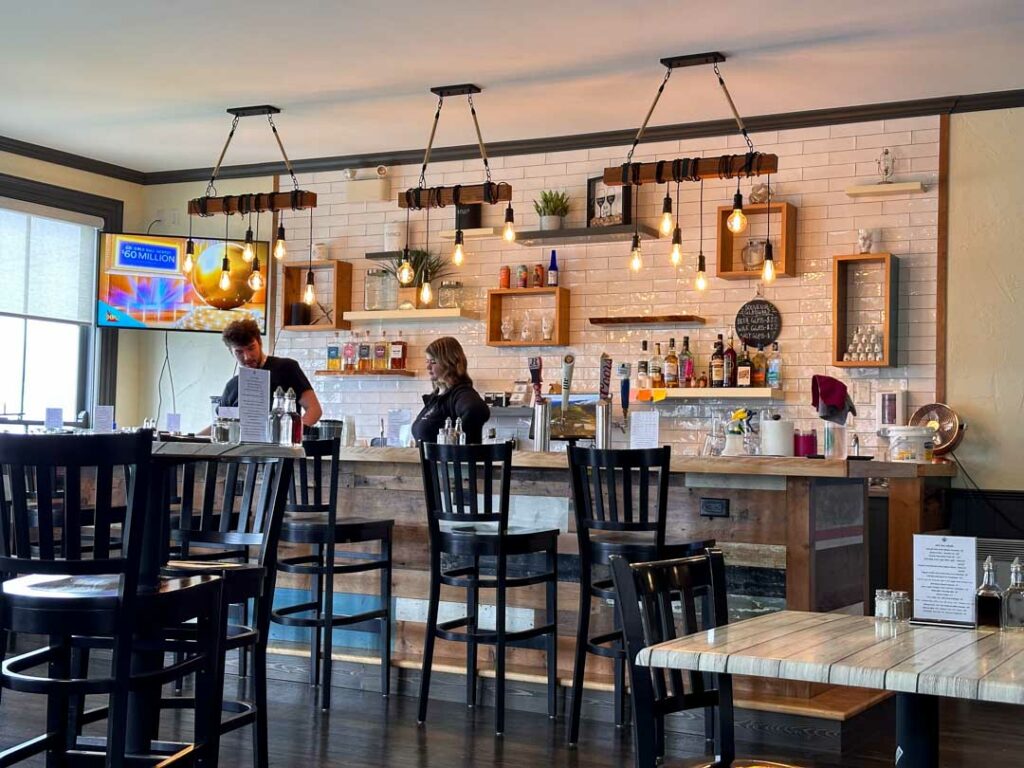 The interior of the Ragged Rocks Gastropub