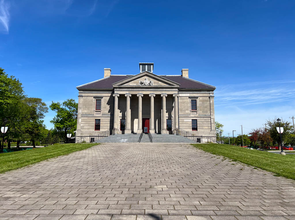 The exterior of the Colonial Building in Newfoundland