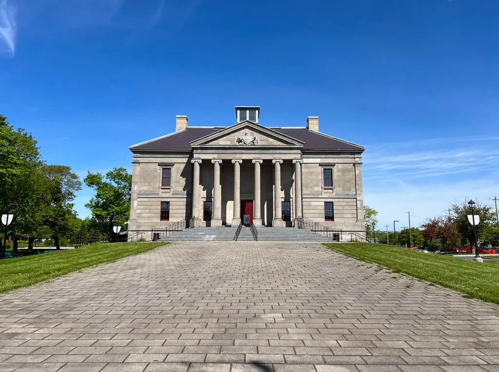 The exterior of the Colonial Building in Newfoundland