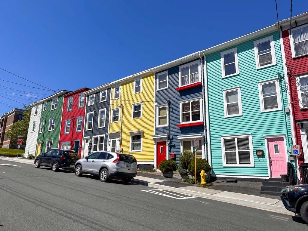 Jelly bean row houses in St. John's