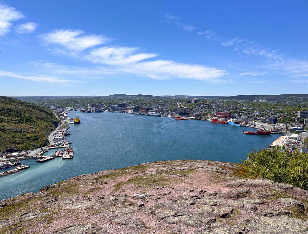 View of downtown St. John's from the Queen's Battery on Signal Hill 