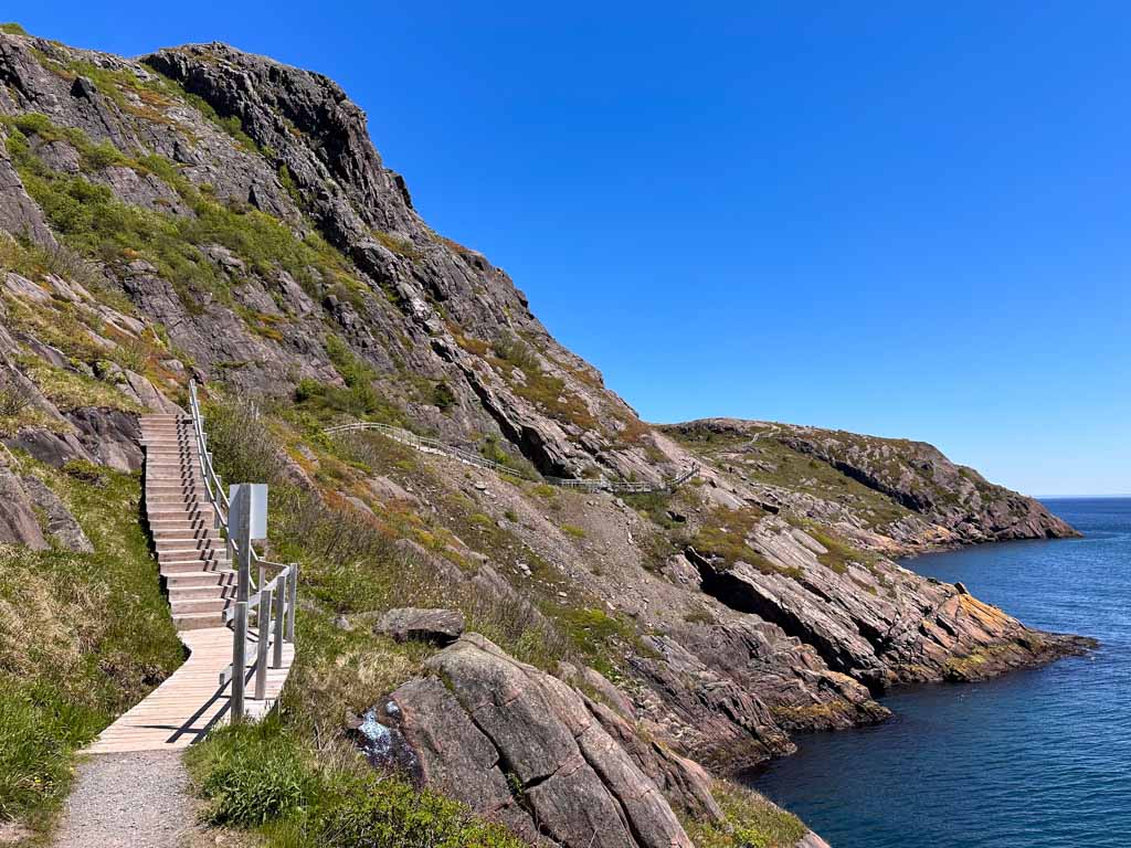 Stairs along the North Head Trail at Signal Hill