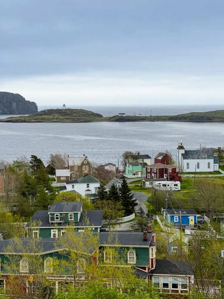 Looking across to the Trinity Lighthouse from Gun Hill