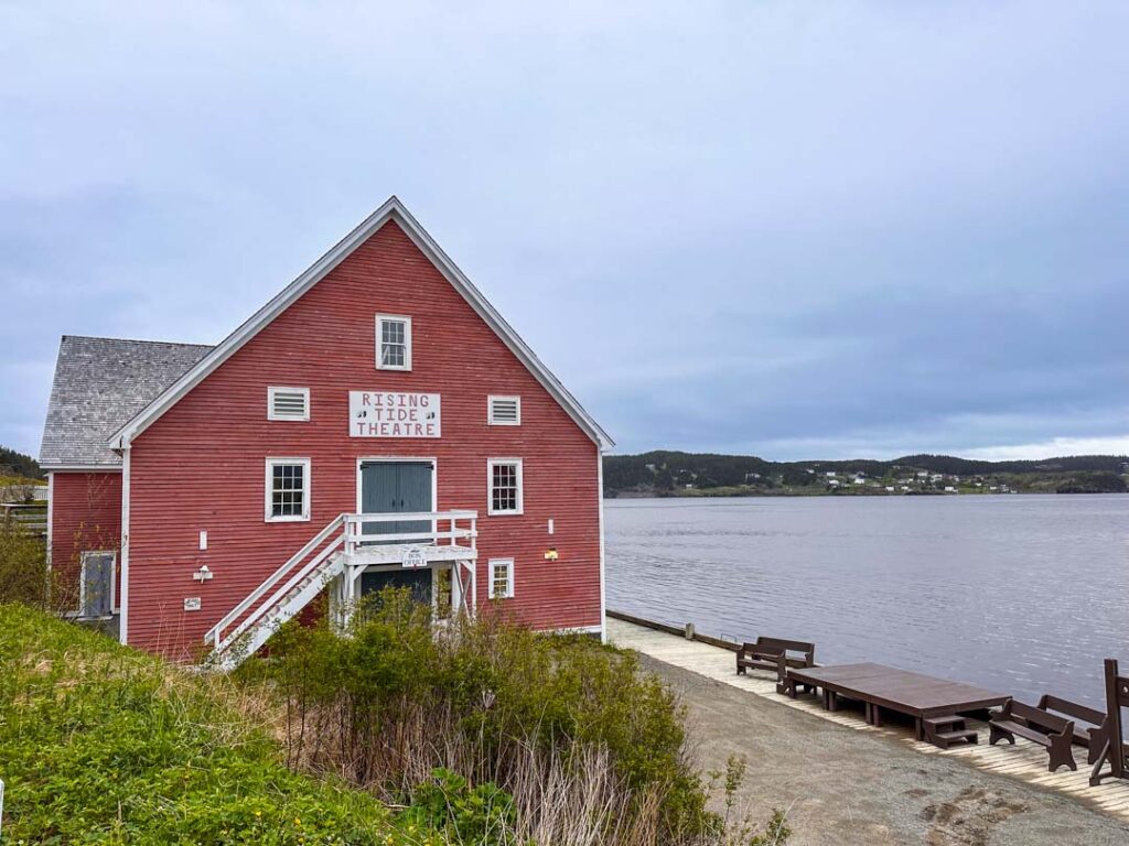 The exterior of the Rising Tide Theatre in Trinity