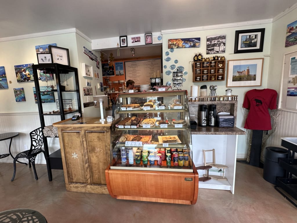 The interior of the Crow's Nest Cafe in Twillingate, NL
