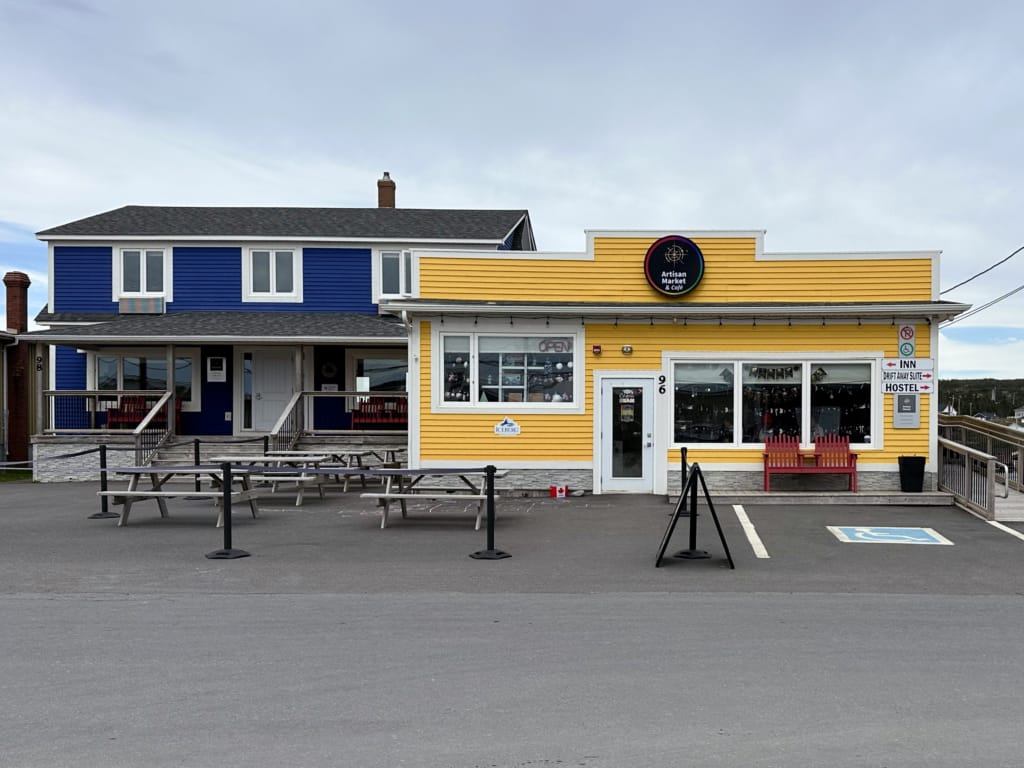 The exterior of Artisan Market in Twillingate