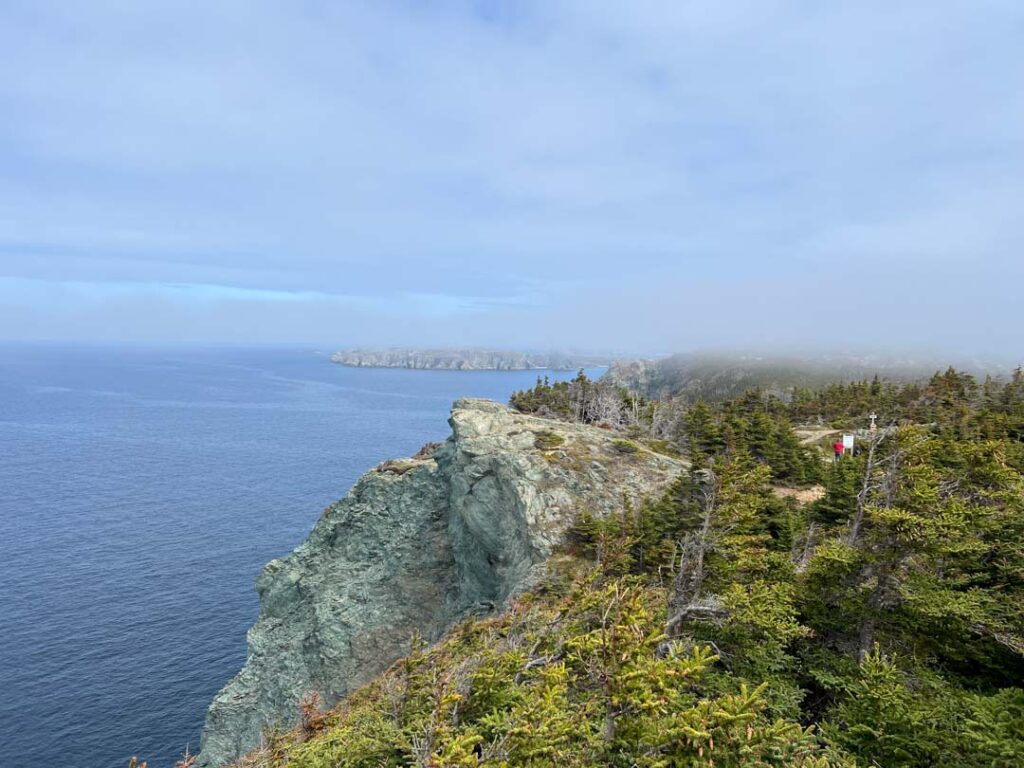 View from the bluffs along the Nanny Hole Trail near Long Point Lighthouse