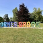 The colourful Corner Brook sign in Corner Brook Newfoundland