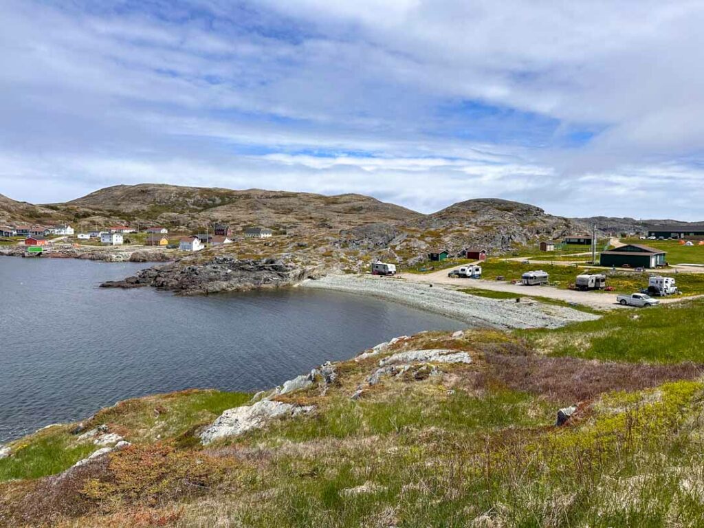 Brimstone Head RV Park and the beach in front