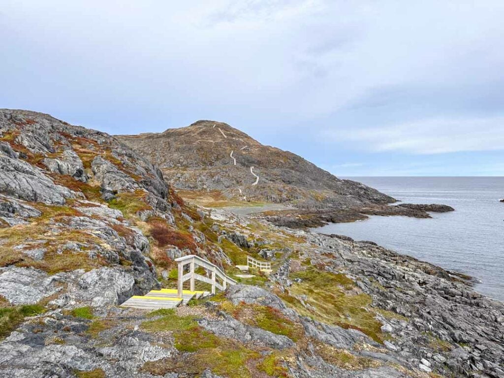 Stairs on the Fogo Head Trail