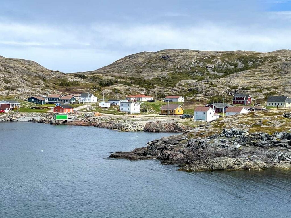 Back cove in the town of Fogo