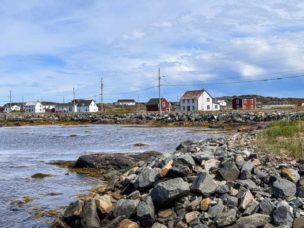 Houses in the town of Tilting, Newfoundland