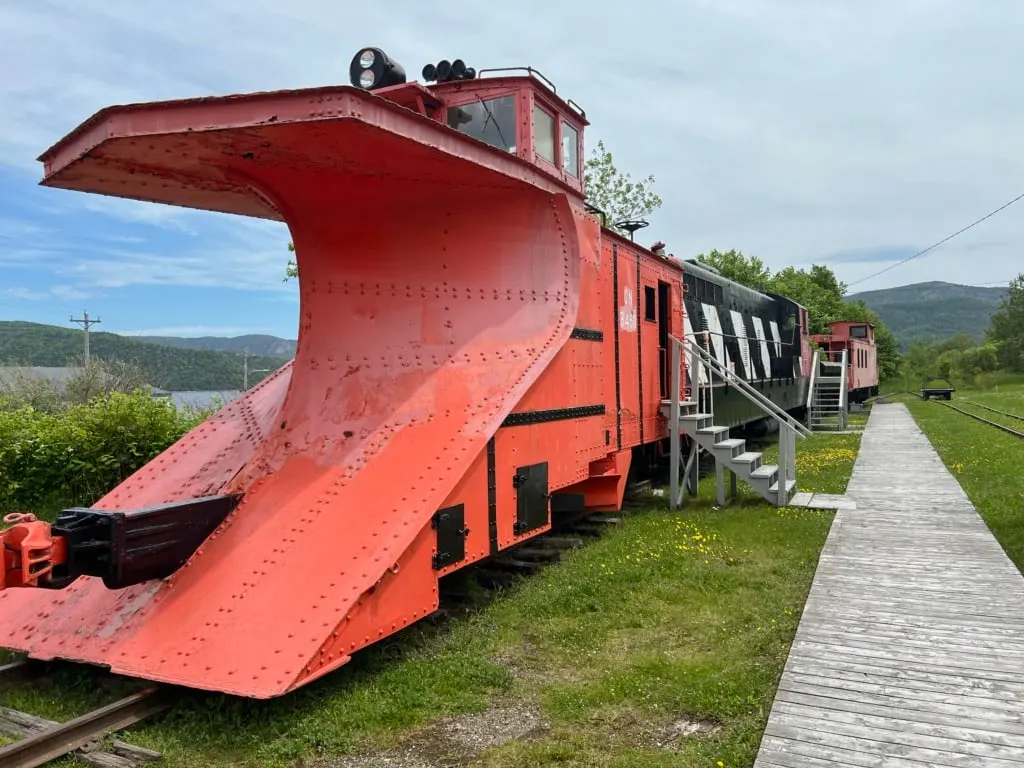 A snowplow engine at the Railway Society of Newfoundland in Corner Brook.