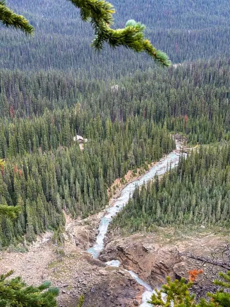 Looking down from the top of Twin Falls