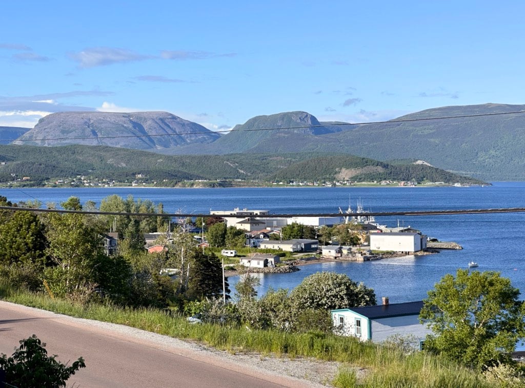 The view from the Bonne Bay Inn