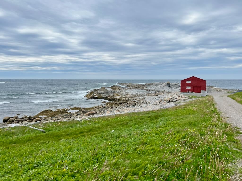 Restored fishing premises at Broom Point, Newfoundland