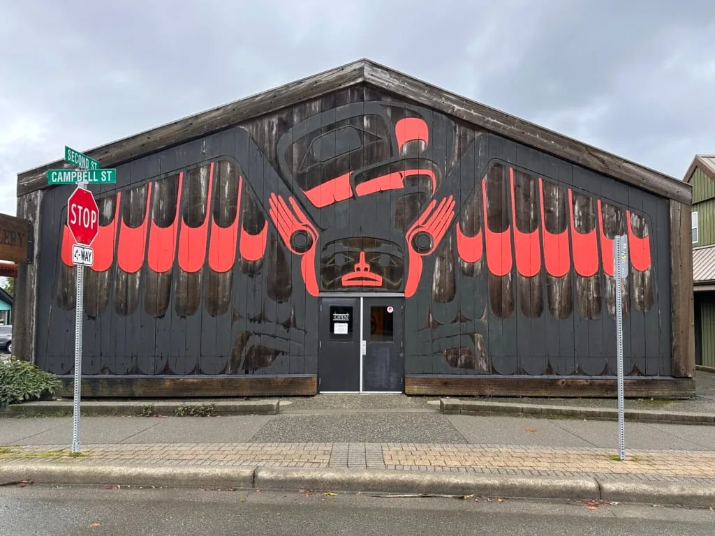 The exterior of the Roy Henry Vickers Gallery in Tofino