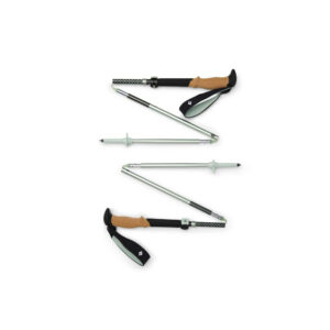 Overhead shot of Black Diamond Pursuit FLZ trekking poles in their collapsed state