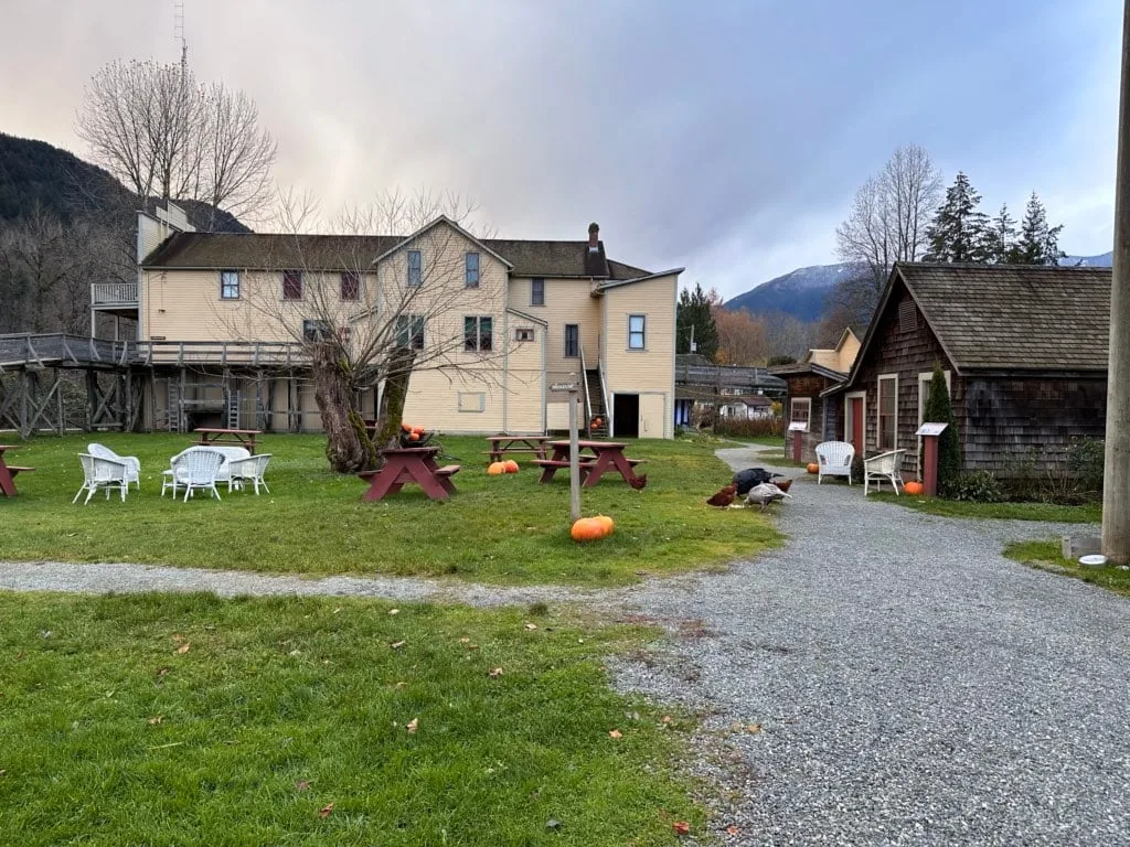 Historic buildings at Kilby Historic Site in Harrison Mills