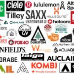 A collage of logos from Canadian hiking gear brands