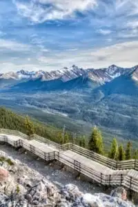 Walkway at the Sulphur Mountain Gondola in Banff