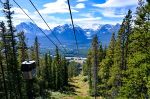 View from the Lake Louise Gondola in summer