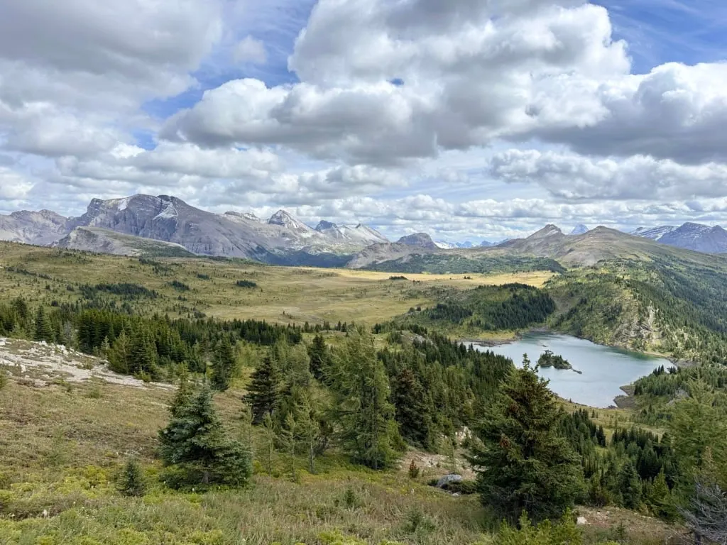 Looking towards Citadel Pass from Sunshine Meadows
