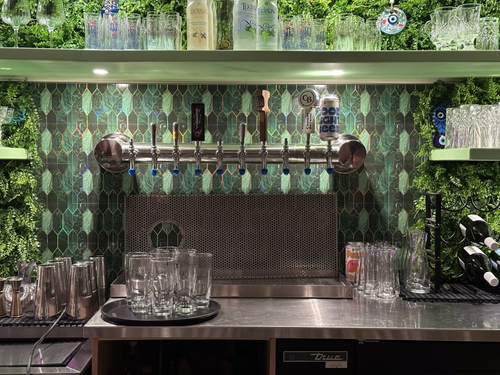 The upstairs bar at Elma