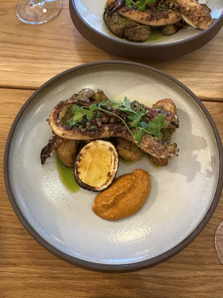 Grilled octopus at Elma in Penticton