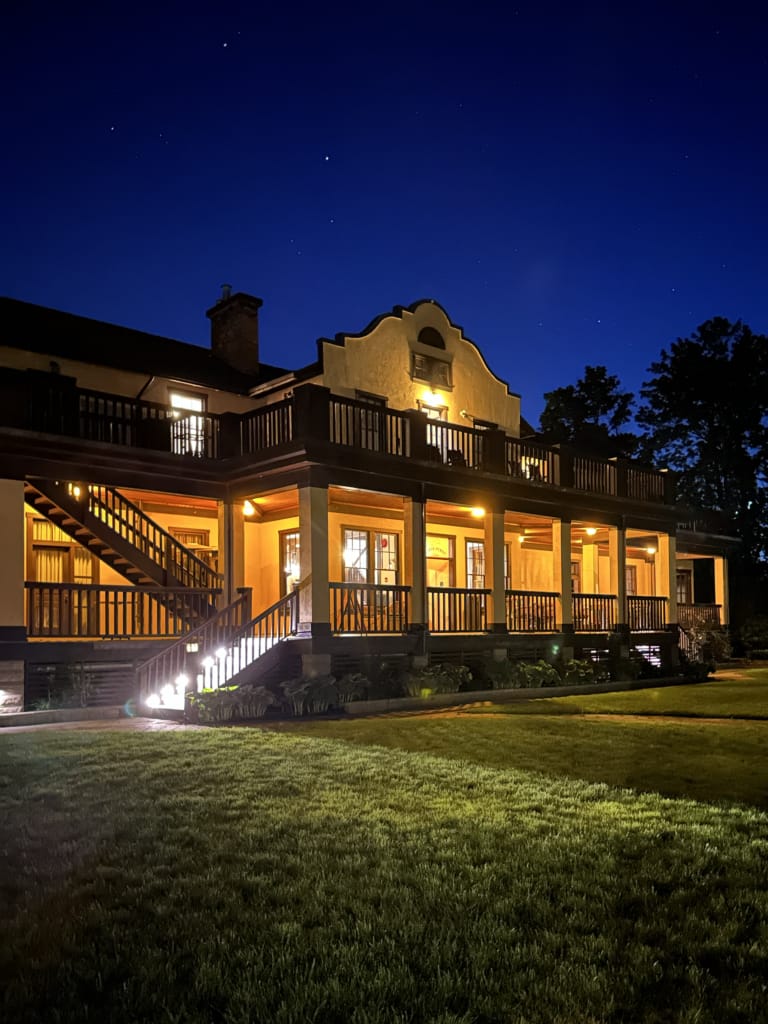 The Naramata Inn at night