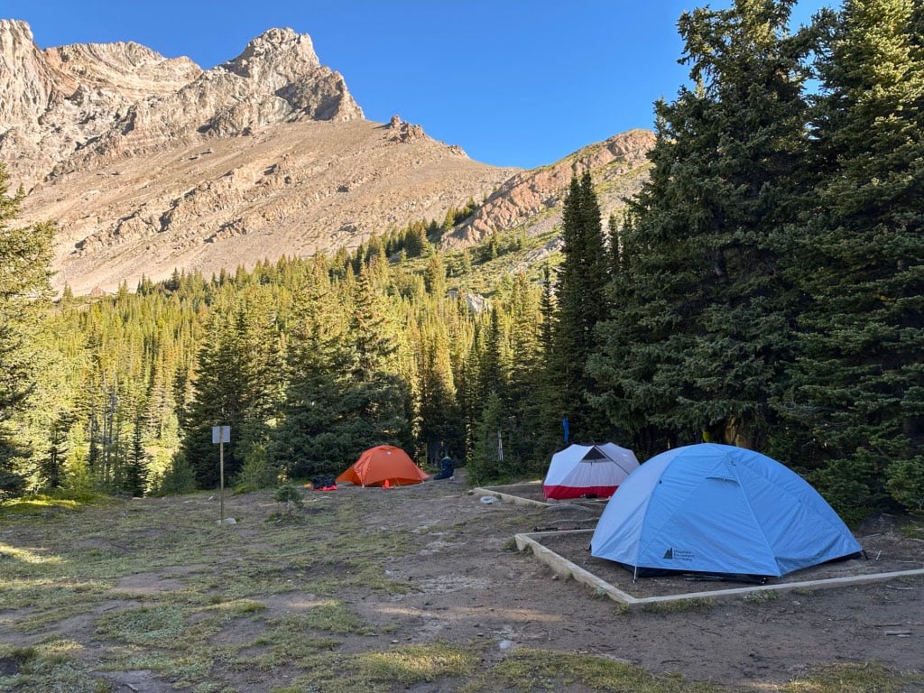 Tents at Baker Lake Campground