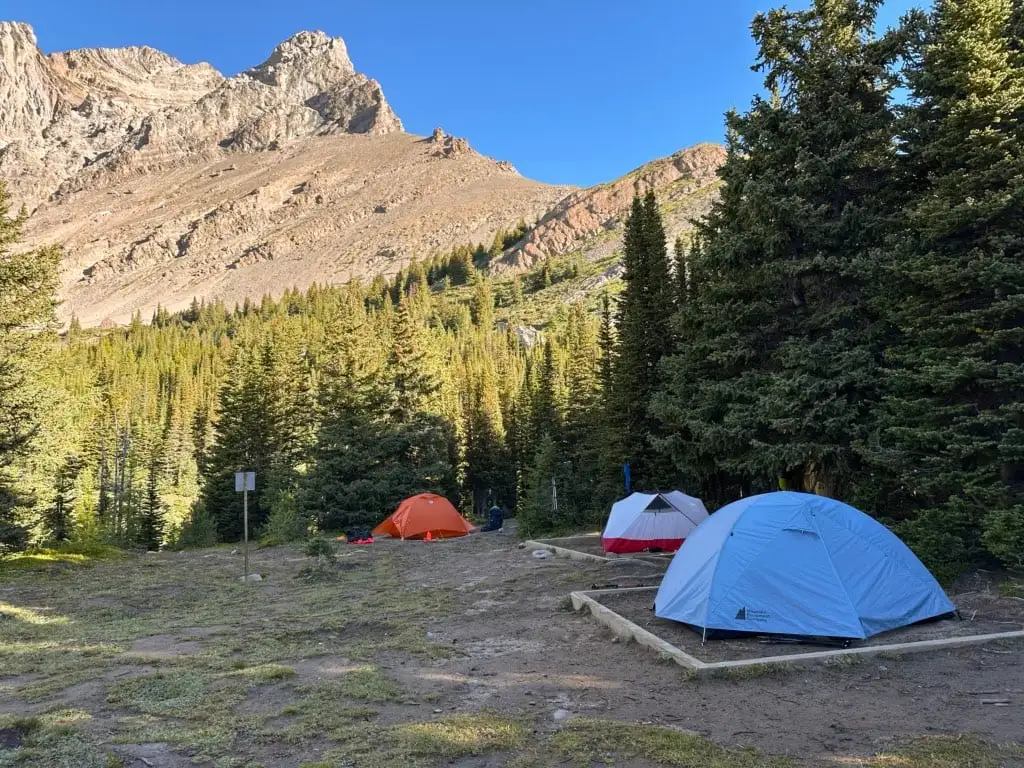 Tents at Baker Lake Campground