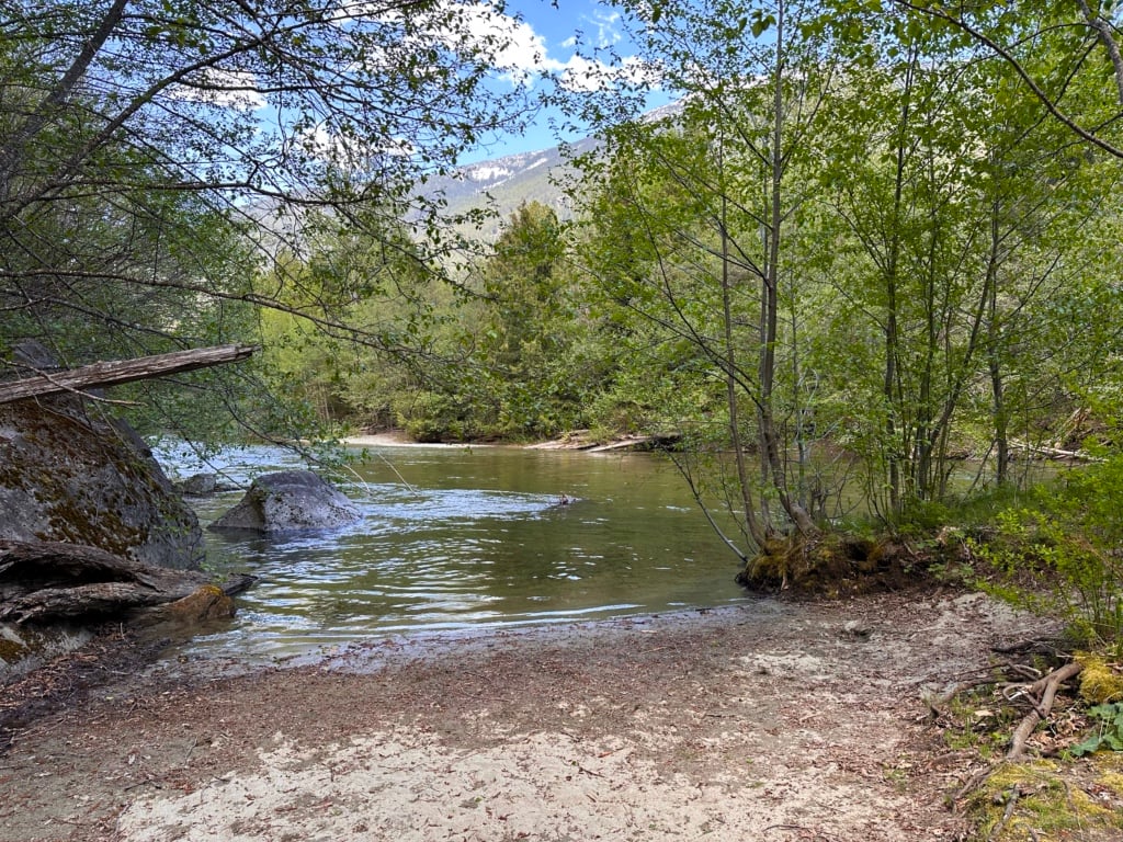 Mystery Beach in the Gord's Garden section of the Sea to Sky Trail