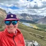A hiker takes a selfie on Packer's Pass Peak.