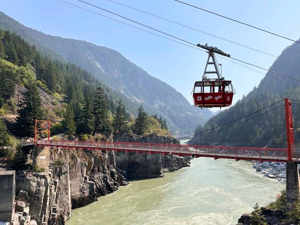 Hell's Gate Airtram Suspension Bridge in the Fraser Canyon