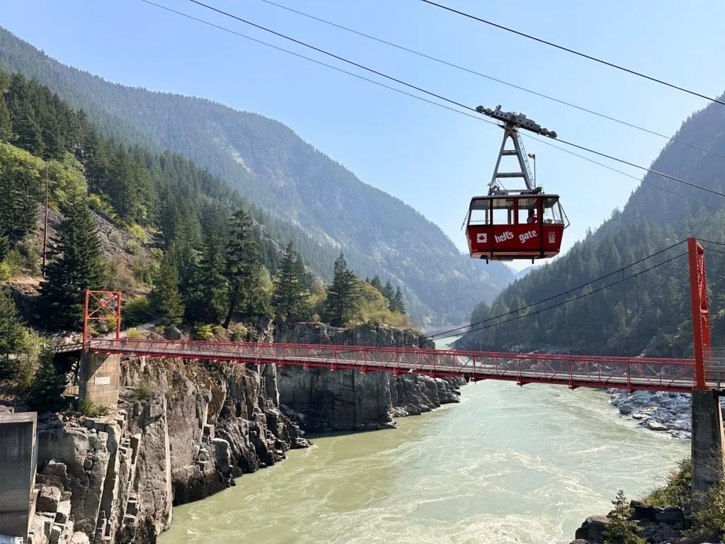 Hell's Gate Airtram Suspension Bridge in the Fraser Canyon