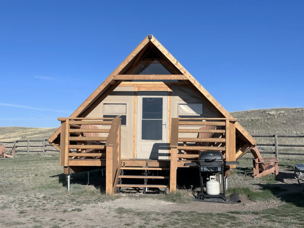 Exterior of an oTENTik at Frenchman Valley Campground