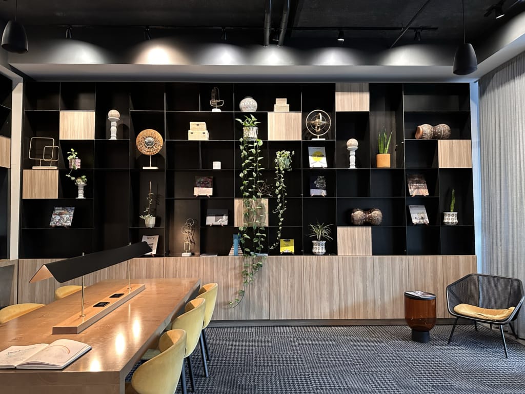 The lobby of the Alt Hotel Saskatoon